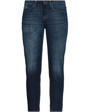 Kaos Denim Cropped - Blue