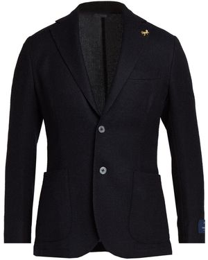 Tombolini Blazer Alpaca Wool, Wool - Blue