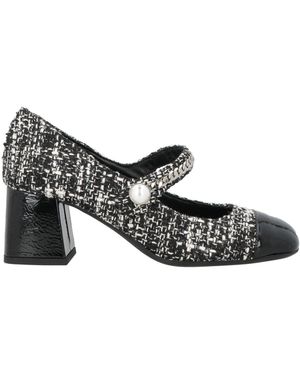 Roberto Festa Court Shoes Leather, Textile Fibres - Grey