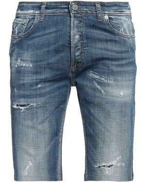 PMDS PREMIUM MOOD DENIM SUPERIOR Denim Shorts Cotton, Elastane - Blue