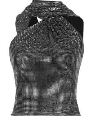 GIUSEPPE DI MORABITO Charcoal Top Polyester, Elastane - Grey