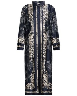 Semicouture Midi Dress Polyester - Blue
