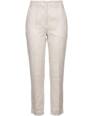SOLOTRE Light Pants Linen, Viscose - Natural