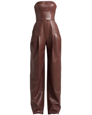 Elisabetta Franchi Chocolate Jumpsuit Viscose, Elastane, Polyurethane - Purple