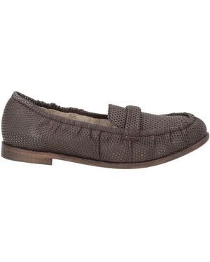 Patrizia Bonfanti Chocolate Loafers Leather - Gray
