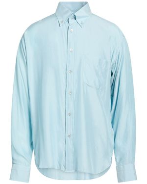 Tom Ford Sky Shirt Silk, Viscose - Blue