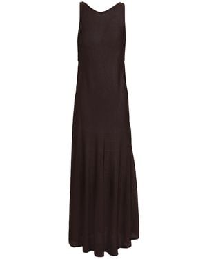 KHAITE Midi Dress Viscose - Brown