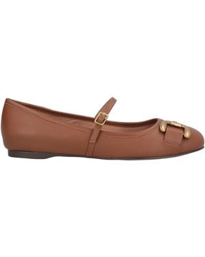 Bibi Lou Ballet Flats - Brown
