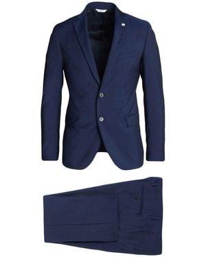 Manuel Ritz Marzotto For Suit Virgin Wool - Blue
