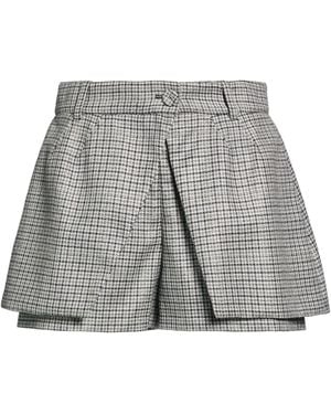 DES_PHEMMES Shorts & Bermuda Shorts Virgin Wool, Polyester - Gray