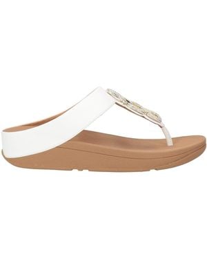 Fitflop Thong Sandal Leather - White