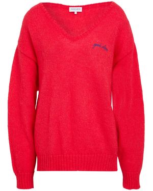 Maison Labiche Jumper Polyamide, Mohair Wool, Wool - Red