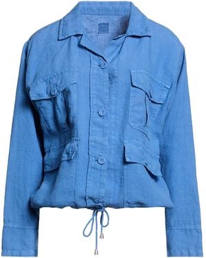 120% Lino Jacket Linen - Blue
