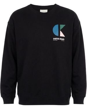 Calvin Klein Sweatshirt Cotton, Polyester - Blue