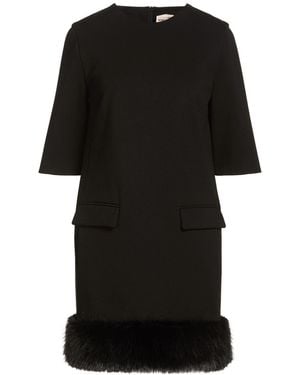 Semicouture Mini Dress Viscose, Polyamide, Elastane - Black