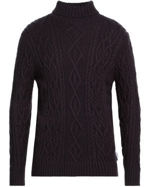 Berna Midnight Turtleneck Acrylic, Polyamide, Wool - Blue