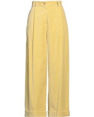 Alysi Chocolat Trousers Cotton, Metallic Fibre - Yellow