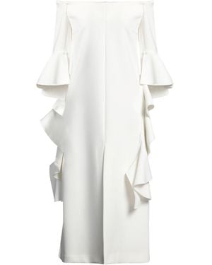 Ellery Midi Dress Polyester - White