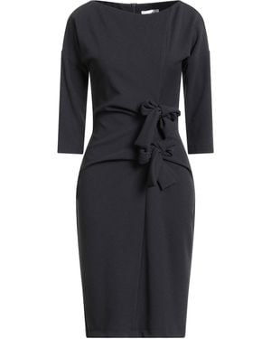 Sandro Ferrone Midi Dress Polyester, Elastane - Black
