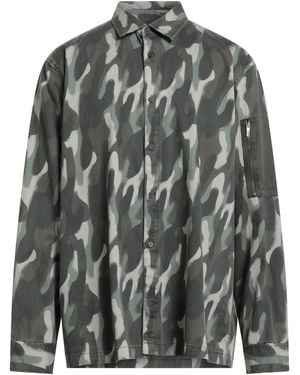 ARMANI EXCHANGE Military Shirt Cotton, Elastane - Grey