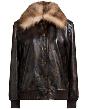 Dolce & Gabbana Dark Jacket Calfskin - Black