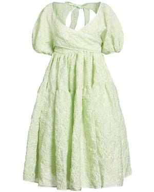 Cecilie Bahnsen Midi Dress Polyester, Polyamide - Green