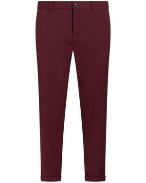 Imperial Burgundy Pants Polyester, Viscose, Elastane - Purple