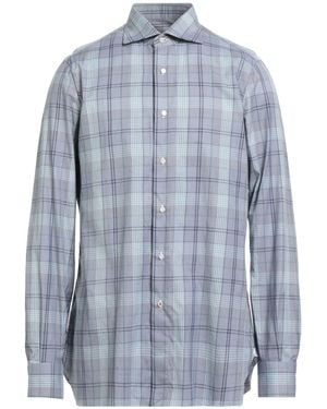 Isaia Shirt Cotton - Blue
