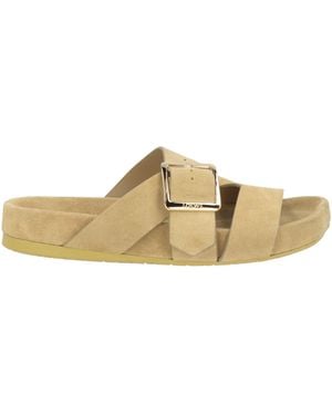Loewe Sandals Calfskin - Natural