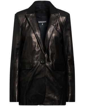 Patrizia Pepe Jacket Lambskin - Black