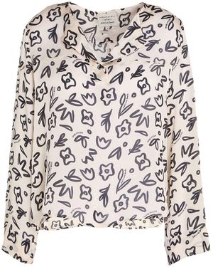 ALESSIA SANTI Top Silk - Natural