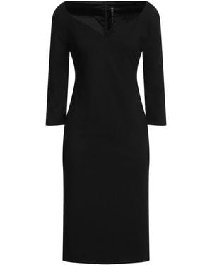 Manila Grace Midi Dress - Black