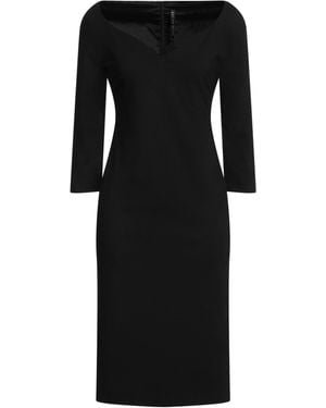 Manila Grace Midi Dress - Black