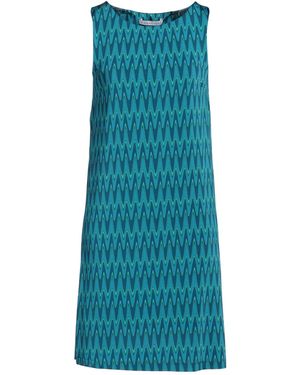 Caractere Mini Dress Viscose, Elastane - Blue