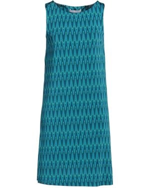 Caractere Mini Dress Viscose, Elastane - Blue