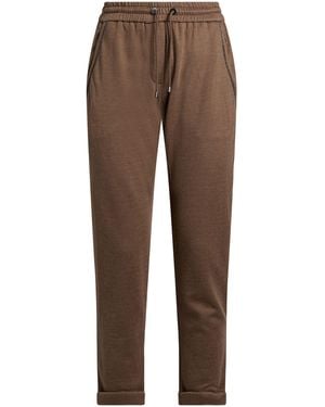 Brunello Cucinelli Taupe Pants Cotton, Silk, Polyamide, Brass - Brown