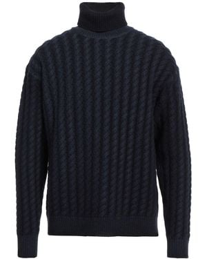 Barena Midnight Turtleneck Wool, Nylon - Blue