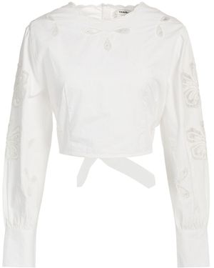 Sandro Top Cotton - White