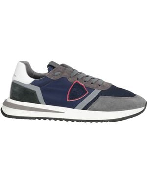 Philippe Model Trainers Leather, Textile Fibres - Blue