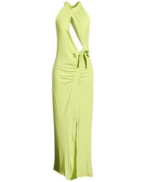 ROTATE BIRGER CHRISTENSEN Lime Maxi Dress Organic Cotton, Modal, Elastane - Green