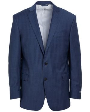 Brooks Brothers Blazer Wool, Polyester, Lycra - Blue