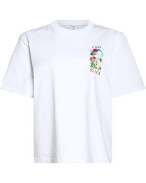 CASABLANCA T-Shirt Organic Cotton - White