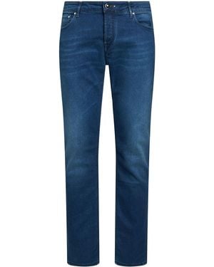Hand Picked Jeans Cotton, Lyocell, Elastomultiester, Elastane - Blue