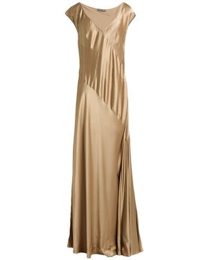 Alberta Ferretti Maxi Dress Acetate, Silk - Natural