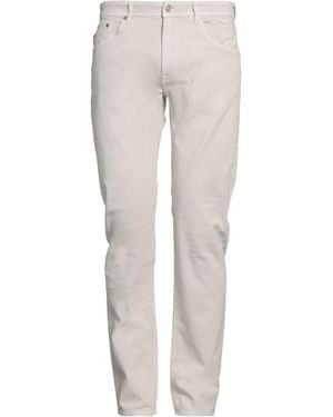 BARMAS Ivory Trousers Cotton, Elastane - Grey