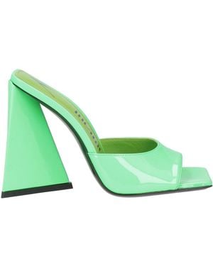The Attico Sandals Leather - Green