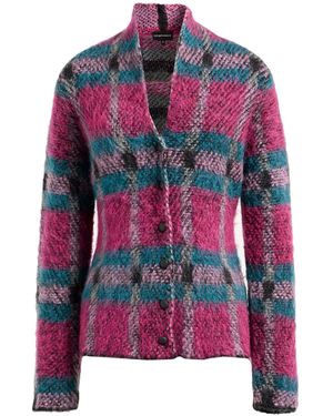 Emporio Armani Cardigan Mohair Wool, Acrylic, Polyamide, Elastane - Pink