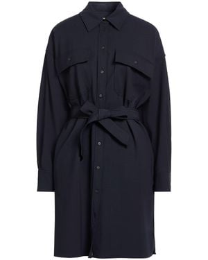 Weekend by Maxmara Midnight Mini Dress Polyester, Virgin Wool, Elastane - Blue