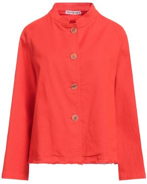 ROSSO35 Jacket Cotton, Elastane - Red