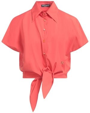 Dolce & Gabbana Shirt Cotton, Elastane - Red